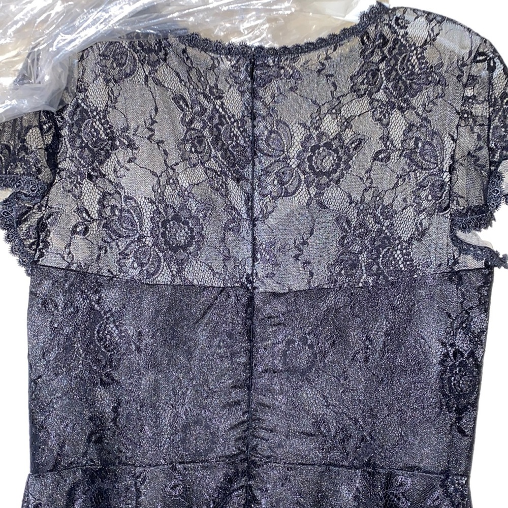 Beautiful lined black lace floor length dress